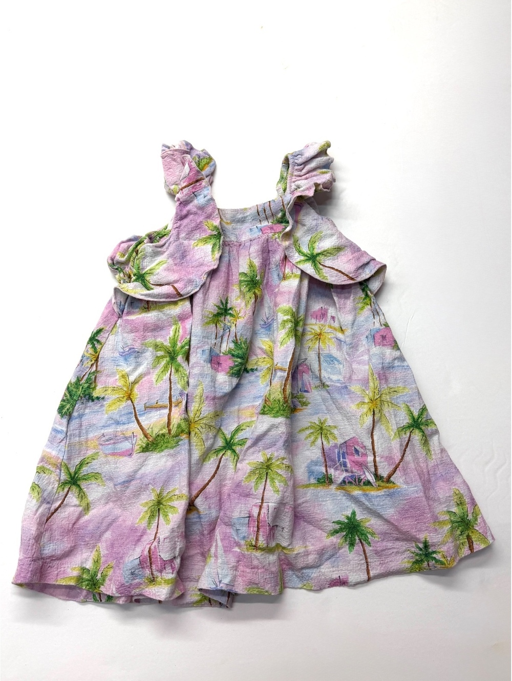 Mayoral Girls Tropical Print Dress Size 4